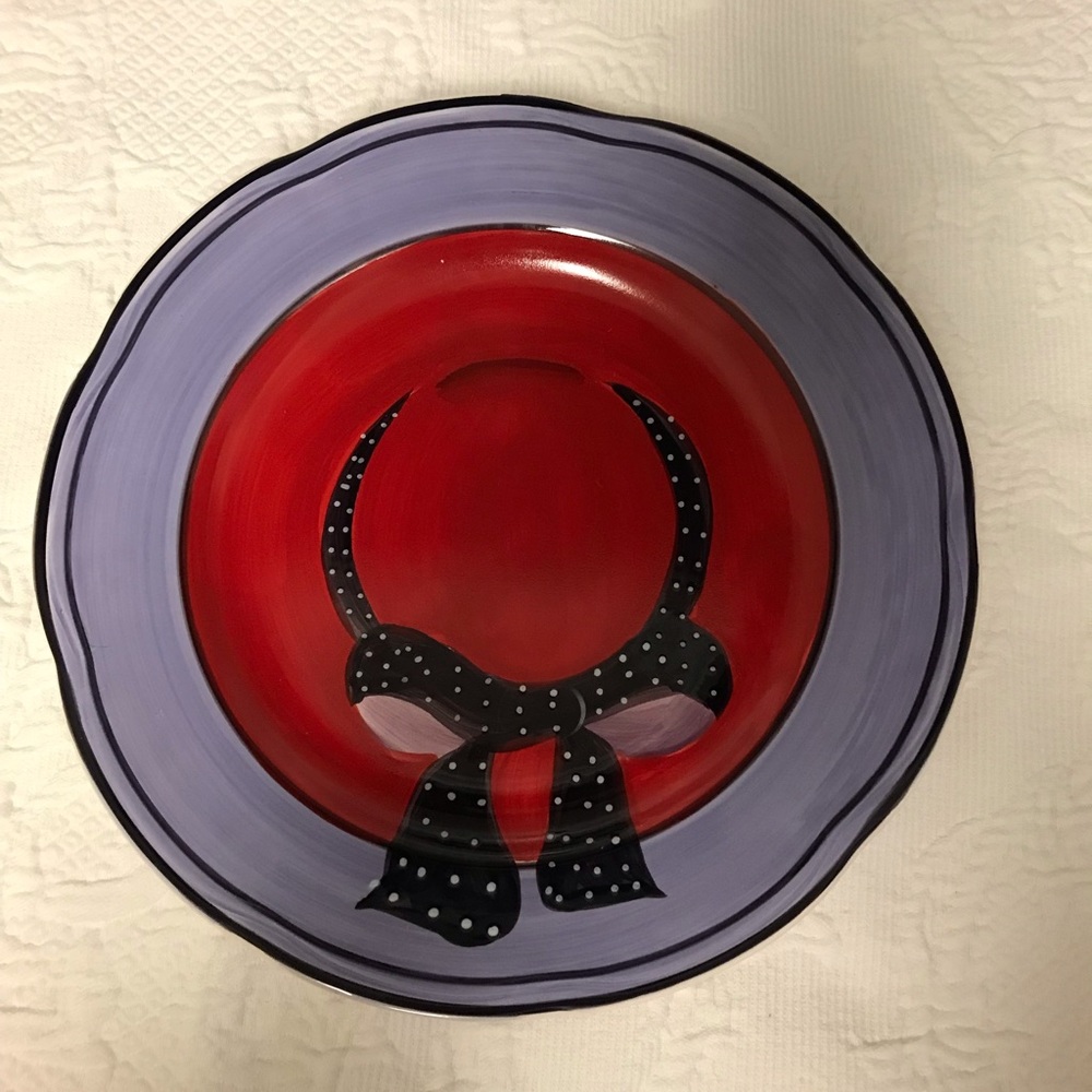 Vintage collectibles 8” Plate hand painted Canterbury Red Hot Ladies